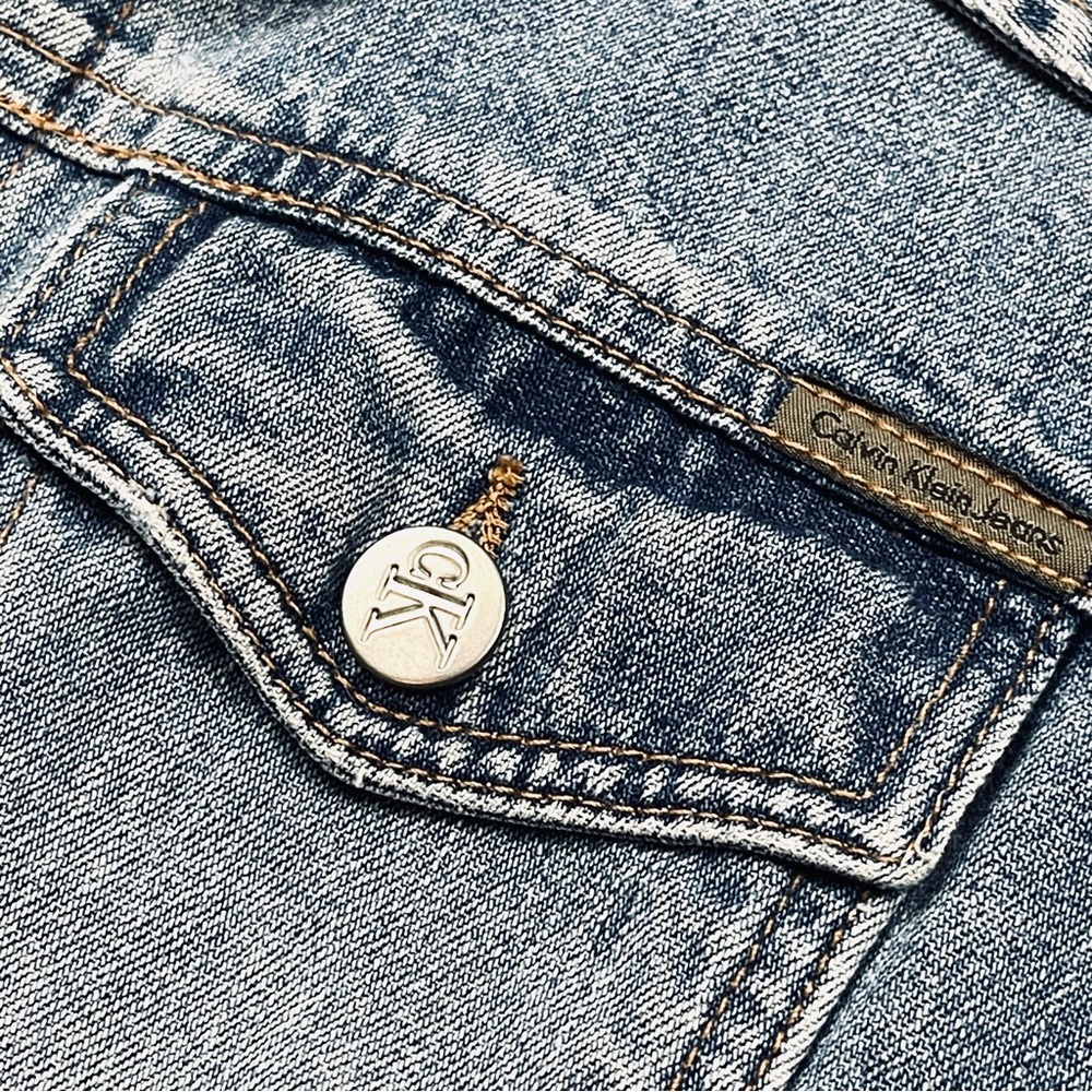 Vintage Calvin Klein Trucker Jean Jacket - Picture 7 of 9